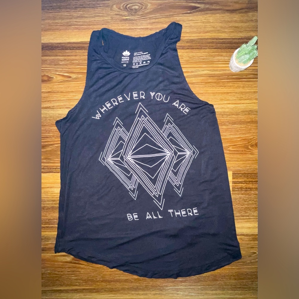 Wherever you are, be all there tank top!